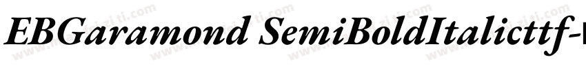EBGaramond SemiBoldItalicttf字体转换
